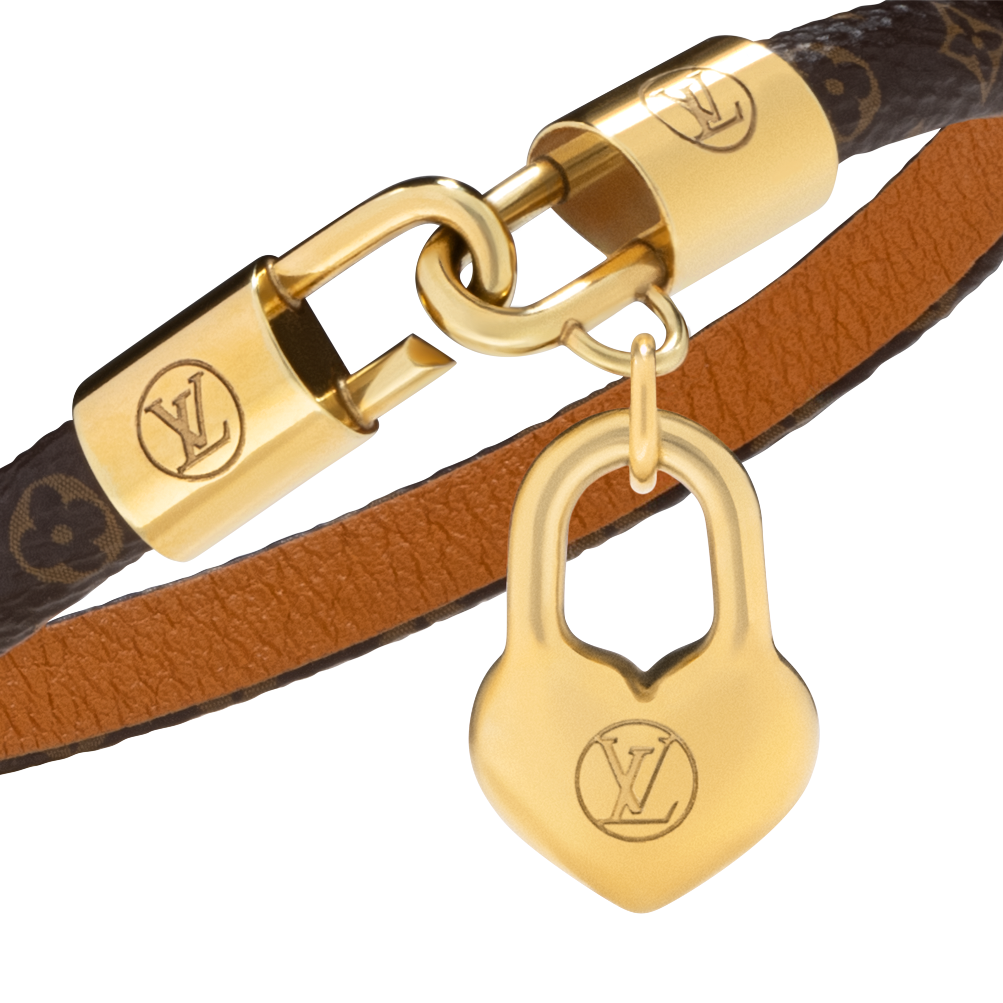 Louis Vuitton ブレスレット ゴールドロック Crazy In Lock Charm Bracelet Monogram Canvas - Fashion Jewelry